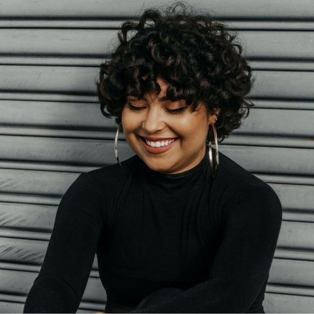 RPGSHOW.com Short black curly hair lace front human hair wig